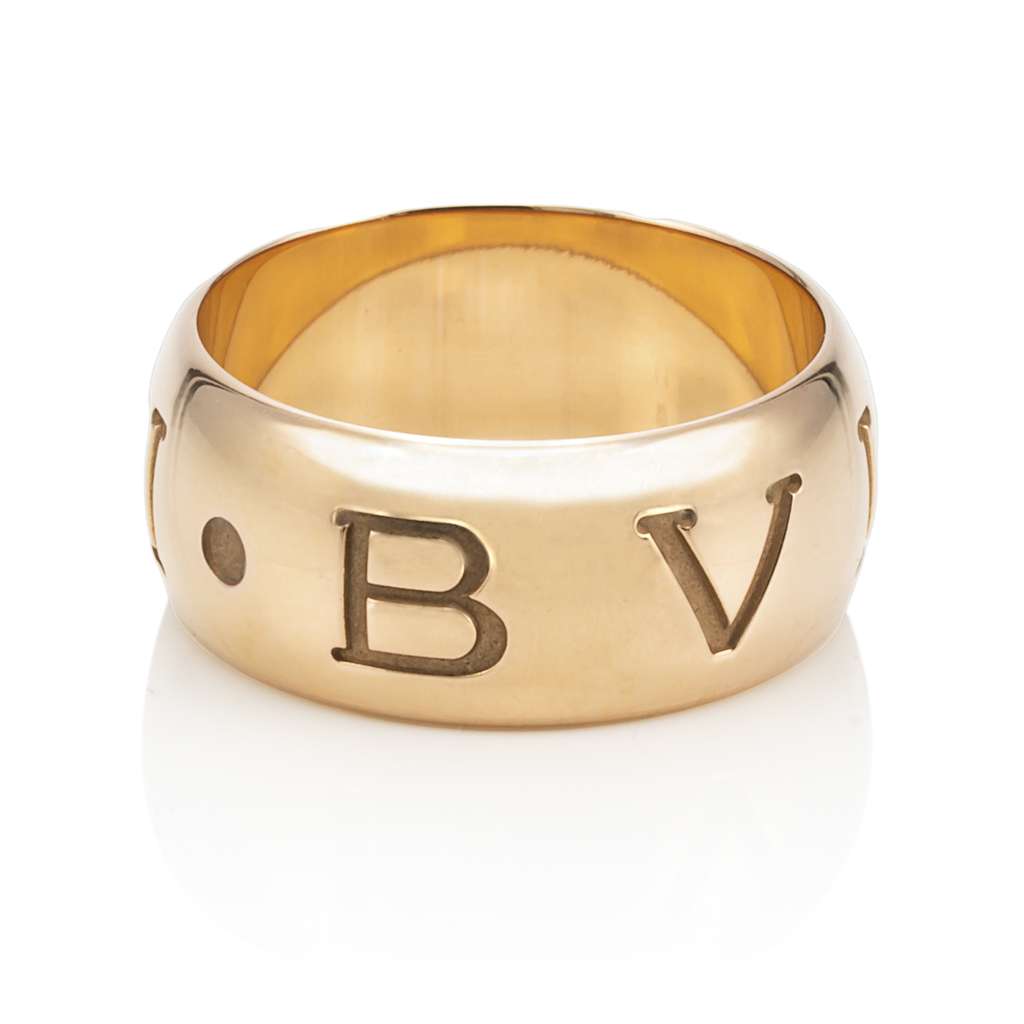 Bulgari Monologo ring 18kt rose gold size 63