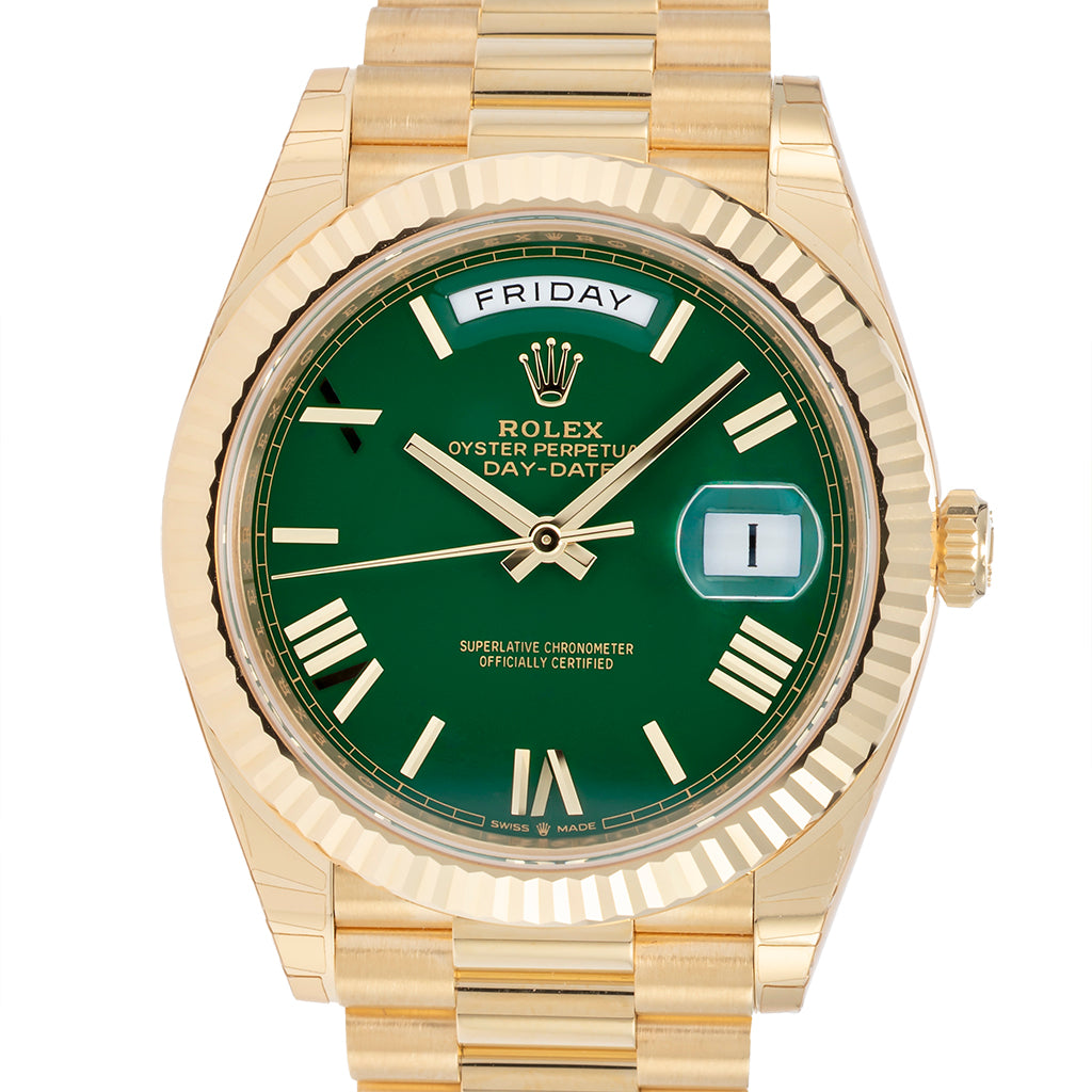 Rolex Oyster Perpetual Day-Date 40 "Money Green" Ref. 228238